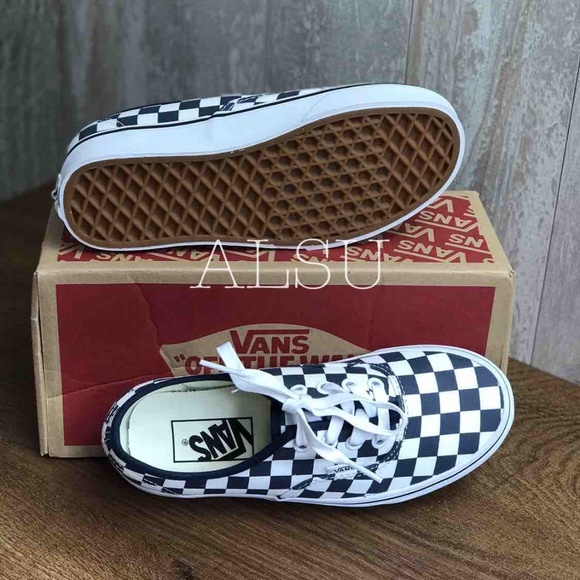 VANS 🔥SALE!🔥 Authentic Checkerboard Drs Dark Blue Kid's OA2Z5IKLS - Picture 2 of 8